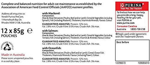 Sensations Wet Cat Food Fish Selection Jellies 60X85G