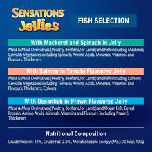 Sensations Wet Cat Food Fish Selection Jellies 60X85G