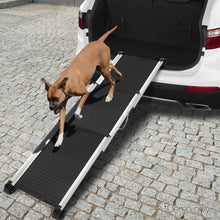 Kitty Kingdom  Dog Ramp Pet Stairs Steps Car SUV Foldable Portable Ladder Adjustable