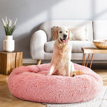 Kitty Kingdom  Pet Bed Dog Cat 90cm Large Calming Soft Plush Pink