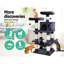 Kitty Kingdom  Cat Tree 145cm Tower Scratching Post Scratcher Wood Condo House Large Bed