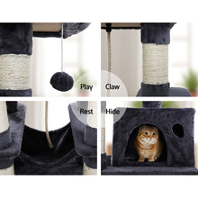 Kitty Kingdom  Cat Tree 145cm Tower Scratching Post Scratcher Wood Condo House Large Bed