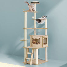 Kitty Kingdom  Cat Tree Tower Scratching Post Scratcher 174cm Wood Bed Condo House Ladder