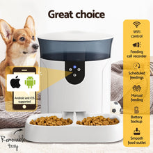 Kitty Kingdom  Automatic Pet Feeder Dog Cat Wifi 7L Auto Smart Food Dispenser Timer Feed