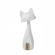 Cute Cat Ceramic Statue - Modern Home Decor Accent