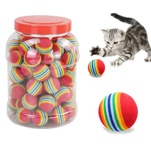 Interactive Rainbow EVA Cat and Dog Training Ball