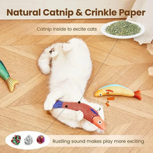 Realistic Interactive Fish Cat Toy with Sound and Chew-Friendly Design