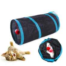 Foldable S-Type Cat Tunnel - Fun Play & Exercise Toy