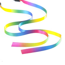 Cute Rainbow Strips Cat Teaser Wand