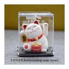 Solar Powered Maneki Neko Lucky Cat for Home Decor