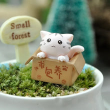 Kawaii Mini Cat Ornament - Handcrafted Kitten Statue for Home Decor