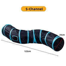 Foldable S-Type Cat Tunnel - Fun Play & Exercise Toy