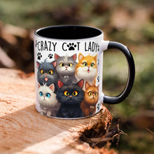 Crazy Cat Lady White Ceramic Coffee Mug 11oz