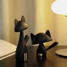 Cute Cat Ceramic Statue - Modern Home Decor Accent