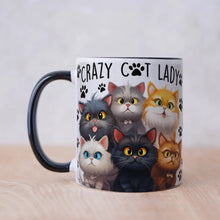 Crazy Cat Lady White Ceramic Coffee Mug 11oz