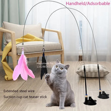 Interactive Cat Teaser Stick with Bell and Suction Cup