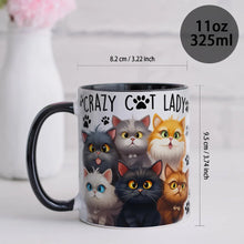 Crazy Cat Lady White Ceramic Coffee Mug 11oz