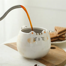 Adorable Cat-Shaped Ceramic Mug - 380ml