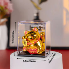 Solar Powered Maneki Neko Lucky Cat for Home Decor