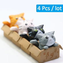 Kawaii Mini Cat Ornament - Handcrafted Kitten Statue for Home Decor