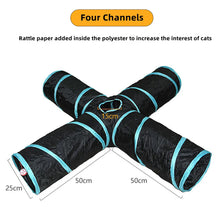 Foldable S-Type Cat Tunnel - Fun Play & Exercise Toy