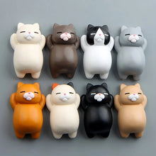 Charming Cartoon Cat Refrigerator Magnets Set