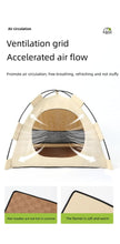 Outdoor Cat House,Pet Tent -Windproof and Dustproof Shelter for Small Pets, Green, Size: M  40*40*37cm