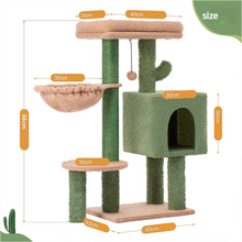 Cactus Cat Tree with Condo and Hammock