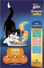 Sensations Wet Cat Food Fish Selection Jellies 60X85G