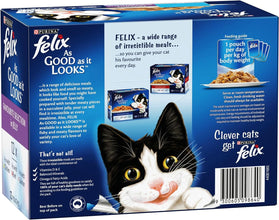 Felix As Good As It Looks, Adult Favourite Selection Wet Cat Food, 5 Cartons Each 12X85g